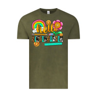 Vintage Olive hello kindergarten Vintage Tee - NancyCooperArtShop