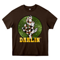 Chocolate Brown cowhide darlin Heavy Core Tee - JahusDesignShop