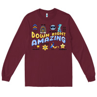 Burgundy down right amazing Long Sleeve Tee - Artiststas