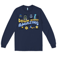 Navy down right amazing Long Sleeve Tee - Artiststas