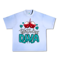 Grape Ice birthday diva turquoise Urban Heavy Tee - MaliasSmallBusiness