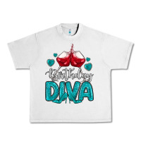 Lunar Rock birthday diva turquoise Urban Heavy Tee - MaliasSmallBusiness