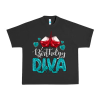 Pigment Black birthday diva turquoise Urban Heavy Tee - MaliasSmallBusiness