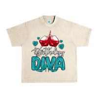 Sandshell birthday diva turquoise Urban Heavy Tee - MaliasSmallBusiness