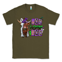 Army Green Moo I Mean Boo Classic Tee - CowhideDigitalArt