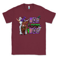 Burgundy Moo I Mean Boo Classic Tee - CowhideDigitalArt