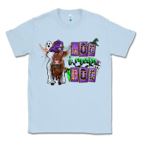 Dusty Blue Moo I Mean Boo Classic Tee - CowhideDigitalArt