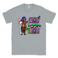 Heather Grey Moo I Mean Boo Classic Tee - CowhideDigitalArt