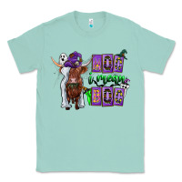 Seafoam Moo I Mean Boo Classic Tee - CowhideDigitalArt