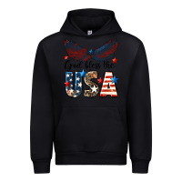 Black Western God Bless The USA 4th of July Urban Hoodie - LillyAllenDesigns