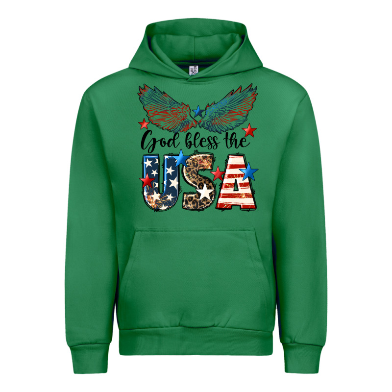 Western God Bless The Usa 4th Of July Urban Hoodie by LillyAllenDesigns | Teevron