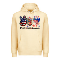 Pina Colada Peace love fireworks 4th of july Premium Hoodie - CowGirlArtShop