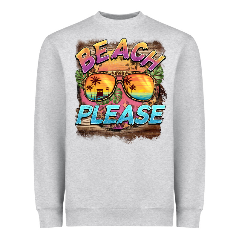 Becach Please Heavyweight Sweatshirt by BarkalooDesign | Teevron