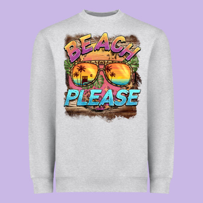 Becach Please Heavyweight Sweatshirt Designed By Barkaloodesign