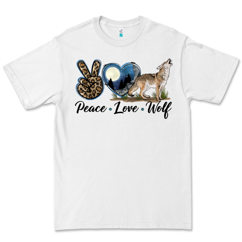 Peace Love Wolf Premium Tee by LillyAllenDesigns | Teevron