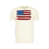 Vintage Arctic american flag distressed background Vintage Tee - MaliasSmallBusiness