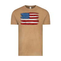 Vintage Camel american flag distressed background Vintage Tee - MaliasSmallBusiness