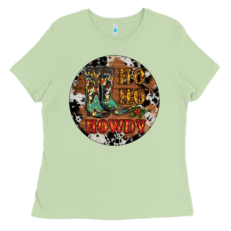 Christmas Cowboy Boots Ladies Tee by RanaPortraitStore | Teevron