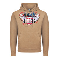 Vintage Coffee American junkie Vintage Hoodie - NancyCooperArtShop