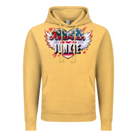Vintage Mustard American junkie Vintage Hoodie - NancyCooperArtShop