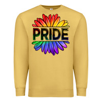 Antique Gold hippie pride sunflowers Premium Sweatshirt - OliviaCreatesArt
