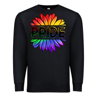 Black hippie pride sunflowers Premium Sweatshirt - OliviaCreatesArt