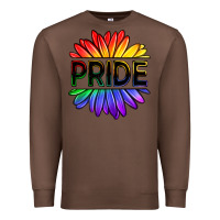 Chestnut hippie pride sunflowers Premium Sweatshirt - OliviaCreatesArt