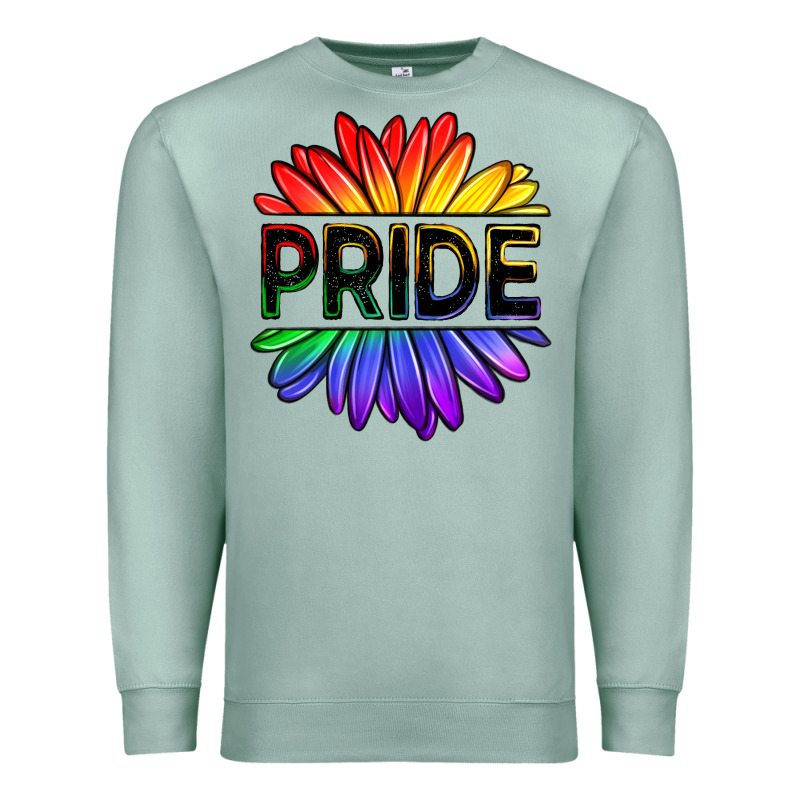 Hippie Pride Sunflowers Premium Sweatshirt by OliviaCreatesArt | Teevron