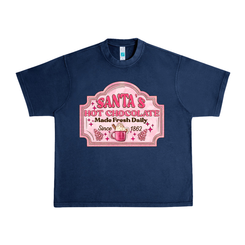Santas Hot Chocolate Urban Heavy Tee by MaliasSmallBusiness | Teevron