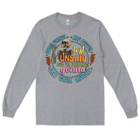 Heather Grey some things are better left unsaid Long Sleeve Tee - Artiststas
