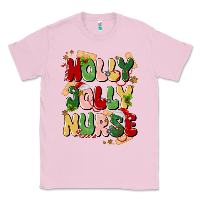 Holly Jolly Nurse Classic Tee by MaliasSmallBusiness | Teevron