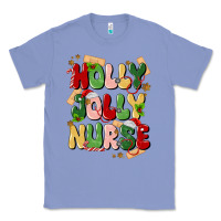 Colony Blue holly jolly nurse Classic Tee - MaliasSmallBusiness