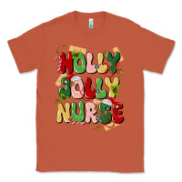 Copper holly jolly nurse Classic Tee - MaliasSmallBusiness