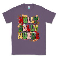 Lavender holly jolly nurse Classic Tee - MaliasSmallBusiness