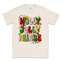 Natural holly jolly nurse Classic Tee - MaliasSmallBusiness