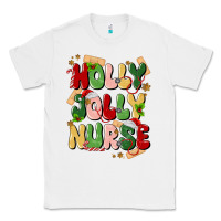 White holly jolly nurse Classic Tee - MaliasSmallBusiness
