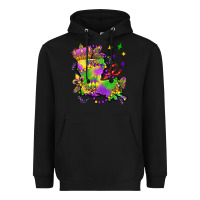 Black louisiana map mardi gras olivia Heavyweight Hoodie - OliviaCreatesArt