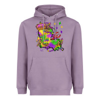 Lavender louisiana map mardi gras olivia Heavyweight Hoodie - OliviaCreatesArt