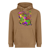 Toasted Coconut louisiana map mardi gras olivia Heavyweight Hoodie - OliviaCreatesArt