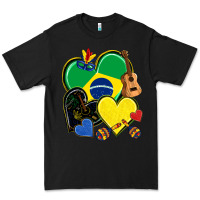 Black brazil hearts Premium Tee - NancyCooperArtShop