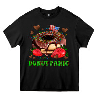 Black donut panic Heavy Core Tee - AdoDesignShop