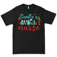 Black santa s favorite nurse Premium Tee - JahusDesignShop