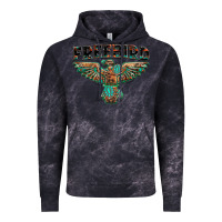 Cloud Black aztec free bird Vintage Hoodie - NancyCooperArtShop