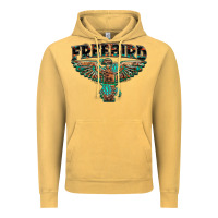 Vintage Mustard aztec free bird Vintage Hoodie - NancyCooperArtShop