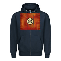 Navy magical train station Zipper Hoodie - TumblerDesignByShophia