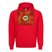Red magical train station Zipper Hoodie - TumblerDesignByShophia