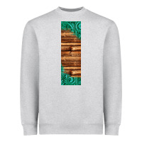 Heather Grey western tooled leather sunflower turquoise gemstone pen wrap 1 Heavyweight Sweatshirt - Jasminsmagicworld