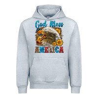 Heather Grey God Bless America Urban Hoodie - LillyAllenDesigns