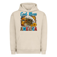 Pigment French Oak God Bless America Urban Hoodie - LillyAllenDesigns