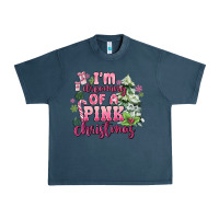 Midnight Navy im dreaming of a pink christmas Urban Heavy Tee - MaliasSmallBusiness